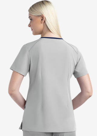 Maevn Matrix Impulse Women's Knitted Panel Mock Wrap Top