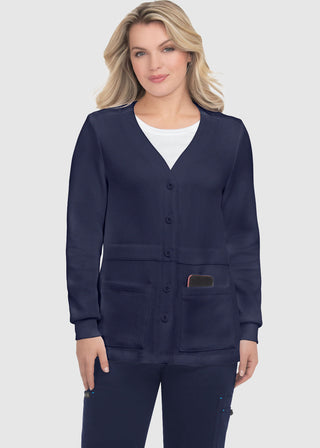 Koi Scrubs Essentials Clarissa Women's 2-Pocket Cardigan Style Knit Jacket