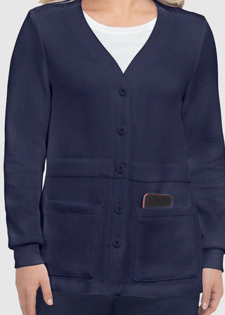 Koi Scrubs Essentials Clarissa Women's 2-Pocket Cardigan Style Knit Jacket