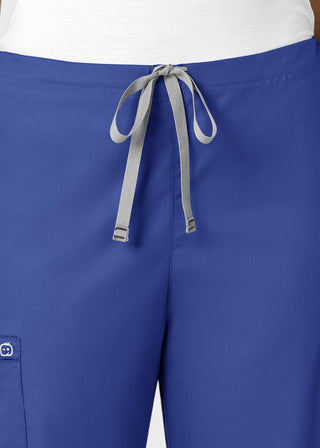 Wink Scrubs WonderWORK Unisex Straight Leg Drawstring Cargo Petite Pant