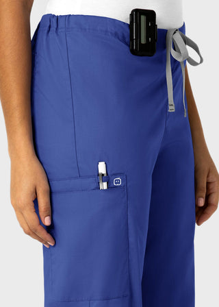 Wink Scrubs WonderWORK Unisex Straight Leg Drawstring Cargo Petite Pant
