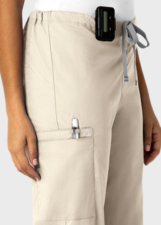Wink Scrubs WonderWORK Unisex Straight Leg Drawstring Cargo Petite Pant
