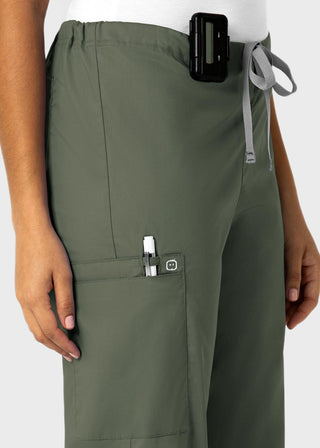 Wink Scrubs WonderWORK Unisex Straight Leg Drawstring Cargo Petite Pant