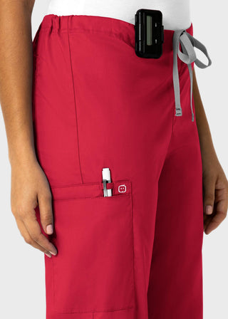 Wink Scrubs WonderWORK Unisex Straight Leg Drawstring Cargo Petite Pant