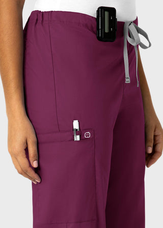 Wink Scrubs WonderWORK Unisex Straight Leg Drawstring Cargo Petite Pant
