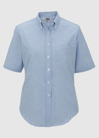 Edwards Women's Short Sleeve Dress Button Down Oxford