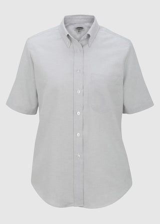 Edwards Women's Short Sleeve Dress Button Down Oxford