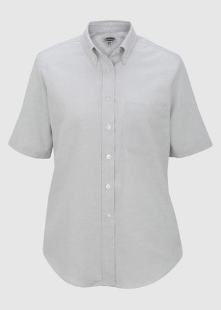 Edwards Women's Short Sleeve Dress Button Down Oxford