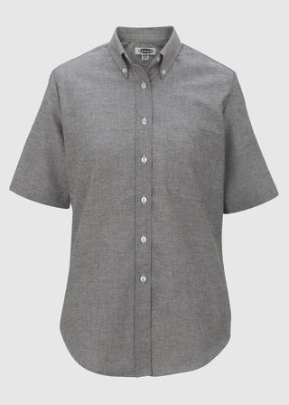Edwards Women's Short Sleeve Dress Button Down Oxford