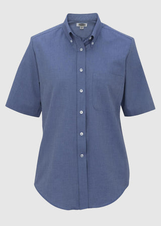 Edwards Women's Short Sleeve Dress Button Down Oxford