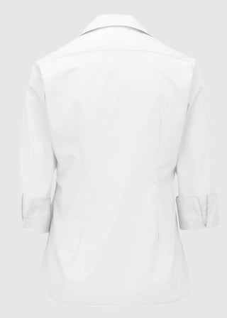 Edwards Women's Open Neck Poplin 3/4 Sleeve Blouse