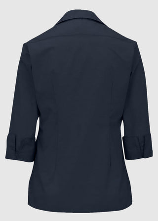 Edwards Women's Open Neck Poplin 3/4 Sleeve Blouse