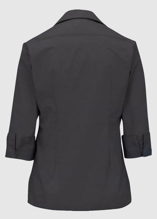 Edwards Women's Open Neck Poplin 3/4 Sleeve Blouse
