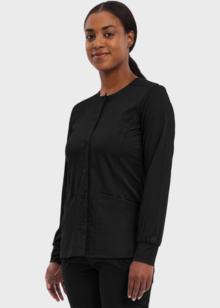 Healing Hands Purple Label Women's Snap Front Daisy Scrub Jacket