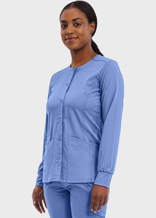 Healing Hands Purple Label Women's Snap Front Daisy Scrub Jacket