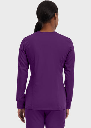 Healing Hands Purple Label Women's Snap Front Daisy Scrub Jacket