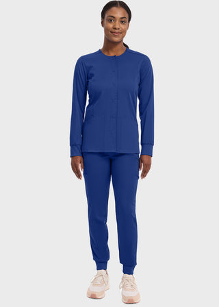 Healing Hands Purple Label Women's Snap Front Daisy Scrub Jacket