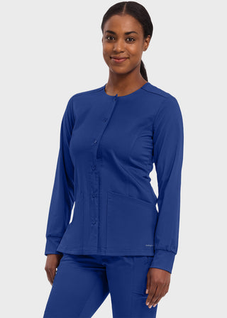 Healing Hands Purple Label Women's Snap Front Daisy Scrub Jacket