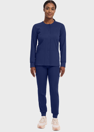 Healing Hands Purple Label Women's Snap Front Daisy Scrub Jacket