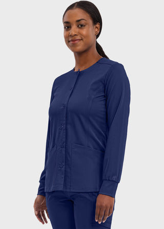 Healing Hands Purple Label Women's Snap Front Daisy Scrub Jacket