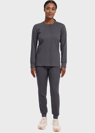 Healing Hands Purple Label Women's Snap Front Daisy Scrub Jacket