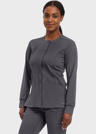 Healing Hands Purple Label Women's Snap Front Daisy Scrub Jacket