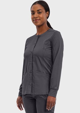 Healing Hands Purple Label Women's Snap Front Daisy Scrub Jacket