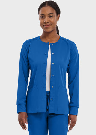 Healing Hands Purple Label Women's Snap Front Daisy Scrub Jacket