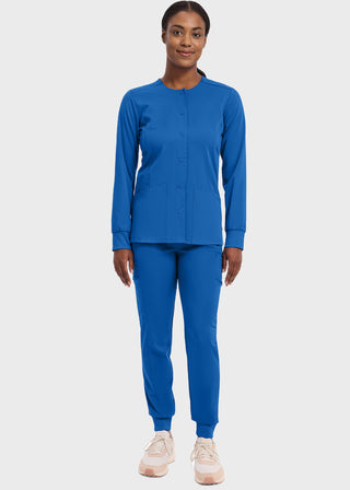 Healing Hands Purple Label Women's Snap Front Daisy Scrub Jacket