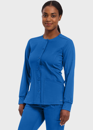 Healing Hands Purple Label Women's Snap Front Daisy Scrub Jacket