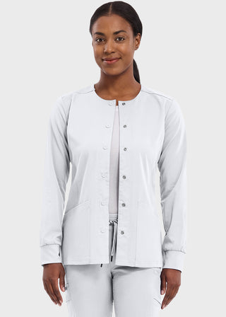 Healing Hands Purple Label Women's Snap Front Daisy Scrub Jacket