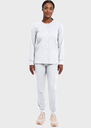 Healing Hands Purple Label Women's Snap Front Daisy Scrub Jacket