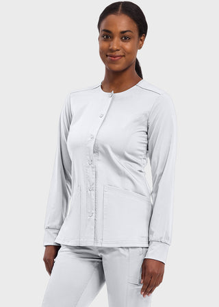 Healing Hands Purple Label Women's Snap Front Daisy Scrub Jacket