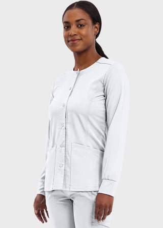 Healing Hands Purple Label Women's Snap Front Daisy Scrub Jacket