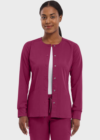 Healing Hands Purple Label Women's Snap Front Daisy Scrub Jacket