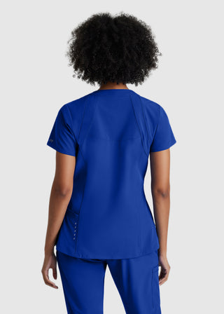 Barco One Women 4-Pocket Princess Seam V-Neck Scrub Top