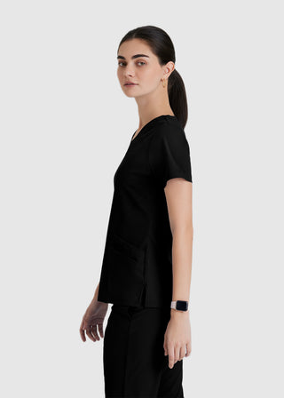 Barco One Women 5-Pocket Sporty V-Neck Scrub Top