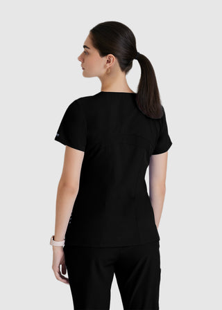 Barco One Women 5-Pocket Sporty V-Neck Scrub Top
