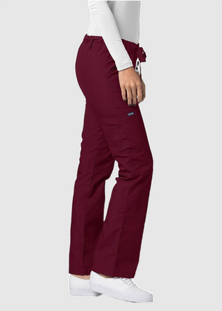 Adar Universal Low-Rise Multipocket Drawstring Straight Leg Pants