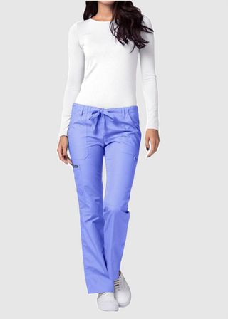 Adar Universal Low-Rise Multipocket Drawstring Straight Leg Pants