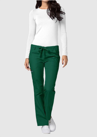 Adar Universal Low-Rise Multipocket Drawstring Straight Leg Pants