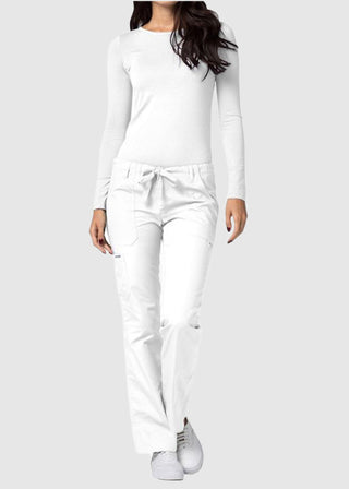 Adar Universal Low-Rise Multipocket Drawstring Straight Leg Pants