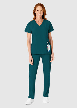 Wink Scrubs W123 Women's Drawstring Waist Flat Front Double Cargo Petite Pant