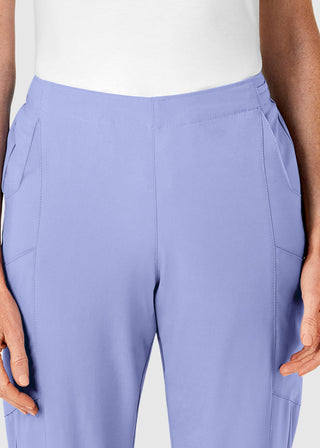 Wink Scrubs W123 Women's Drawstring Waist Flat Front Double Cargo Petite Pant