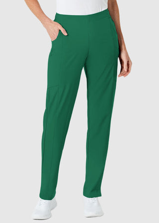 Wink Scrubs W123 Women's Elastic And Drawstring Waist Flat Front Double Cargo Panta