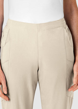 Wink Scrubs W123 Women's Drawstring Waist Flat Front Double Cargo Tall Pant