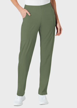 Wink Scrubs W123 Women's Elastic And Drawstring Waist Flat Front Double Cargo Panta