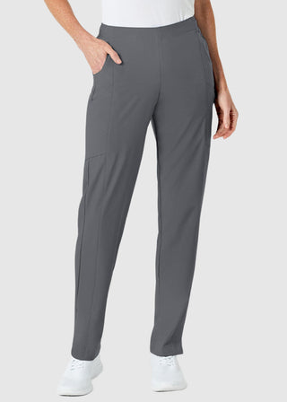 Wink Scrubs W123 Women's Drawstring Waist Flat Front Double Cargo Petite Pant