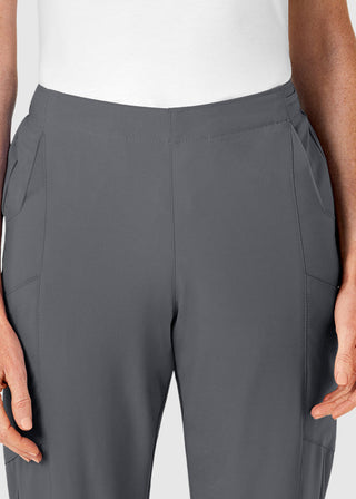 Wink Scrubs W123 Women's Drawstring Waist Flat Front Double Cargo Tall Pant