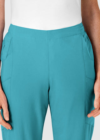 Wink Scrubs W123 Women's Drawstring Waist Flat Front Double Cargo Tall Pant